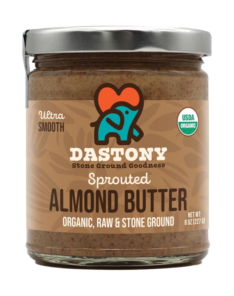 Dastony Organic Raw Sprouted Almond Butter 8 oz  Only One Ingredient  Vegan Paleo and Keto Friendly Non GMO Glutenfree  Pack of 1 - Image 3
