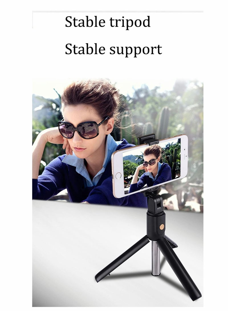 Captaintech Selfie Stick Tripod, Extendable 3 in 1 Aluminum Bluetooth Selfie Stick with Wireless Remote and Tripod Stand, Compatible with iPhone and Android Phone, Lightweight Portable - Image 5