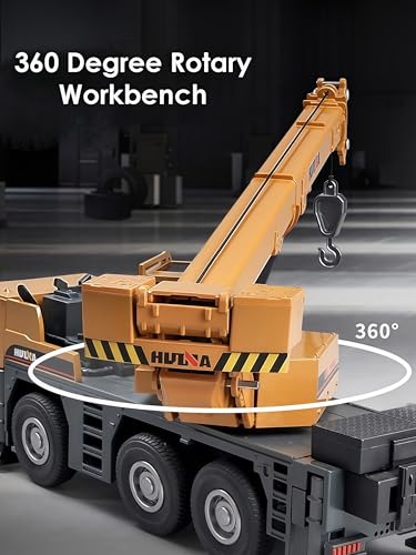 Gemini&Genius 1/50 Scale Autocrane Toys, Crane Truck Construction Vehicle, Alloy Boom Truck Engineering Car Models, Great Gifts, Collections, Cake Toppers, Room Decoration for Kids - Image 4