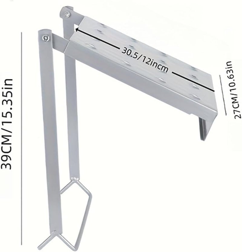 Adjustable Steel Ladder Panel Stand Extension Attachment Wide Cover Stable Work Platform - Image 3