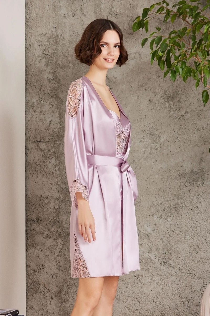 pierre cardin 6000 Women's Lace Satin Set of 6-Rose  - Image 2