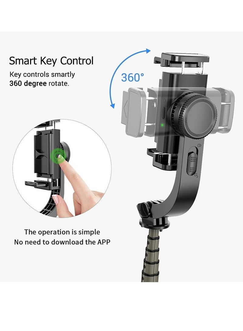 ELTRAZONE Gimbal Stabilizer,3 in 1 Phone Gimbal Stabilizer Selfie Stick Tripod 86cm 5-Section  - Image 3