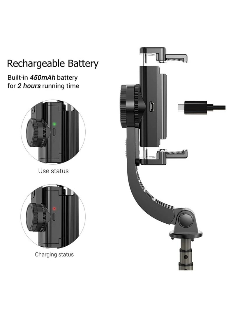 ELTRAZONE Gimbal Stabilizer,3 in 1 Phone Gimbal Stabilizer Selfie Stick Tripod 86cm 5-Section  - Image 5