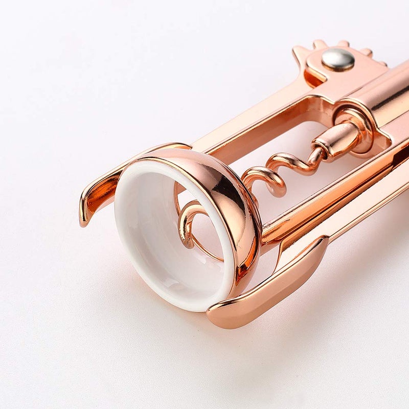 JXS Simple Wing Corkscrew Gold Wine Opener and Beer Opener, Multifunctional Wine Corkscrew Opener - Image 5
