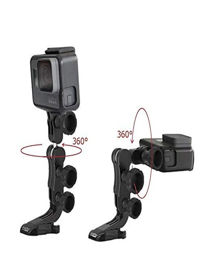 Action Pro Aluminum Alloy 360 Degree Rotation Ball Joint Mount Swivel Arm Mount Compatible with GoPro-13/12/11/10/9/8/7/6/5/4/3+/3/SJCAM/YI/AKASO and Sony Sports DV - Image 5