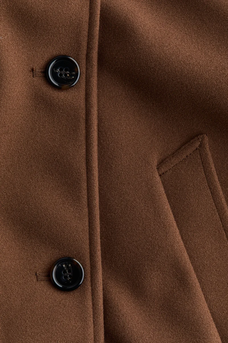 H&M  Double-breasted funnel-collar jacket for Women | Best Price UAE