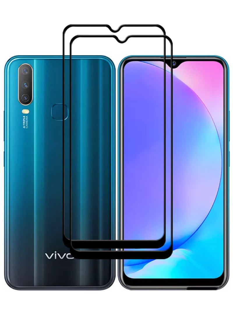 ACLIX 2 Pieces Antistatic ESD Dustproof Premium Quality High Definition Tempered Glass Screen Protector Designed For vivo Y17 - Image 1