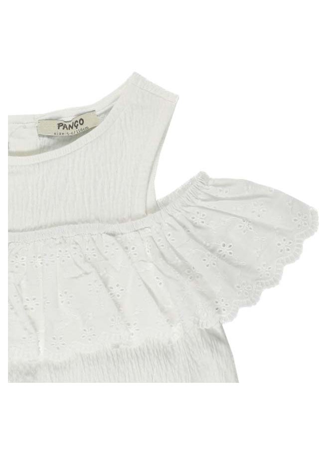 Panco ROMANTIC Lace Detailed Sleeveless Blouse  - Image 3