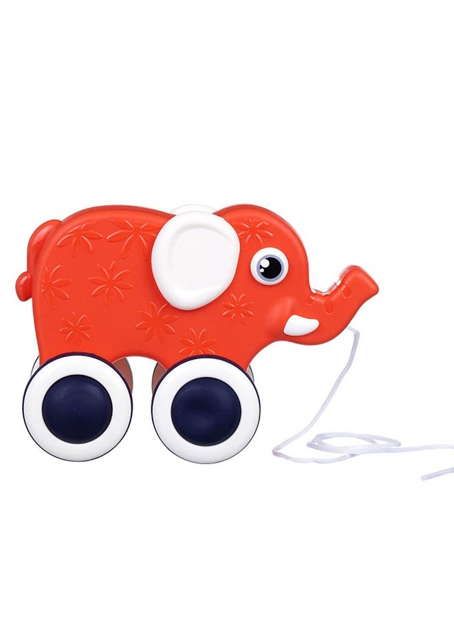 BAYBEE BAYBEE Kids Pull Along Toy with Sound for Todd Push & Pull String Baby Sensory Walking Toy Early Development Interactive Toy for Kids Great Birthday Gift for Boys and Girls (Elephant)  - Image 3
