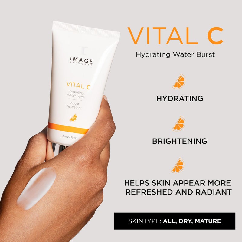 IMAGE Skincare, VITAL C Hydrating Water Burst, Deep Hydration Peptide Gel Boost to Refresh Skin, 2 fl oz - Image 2