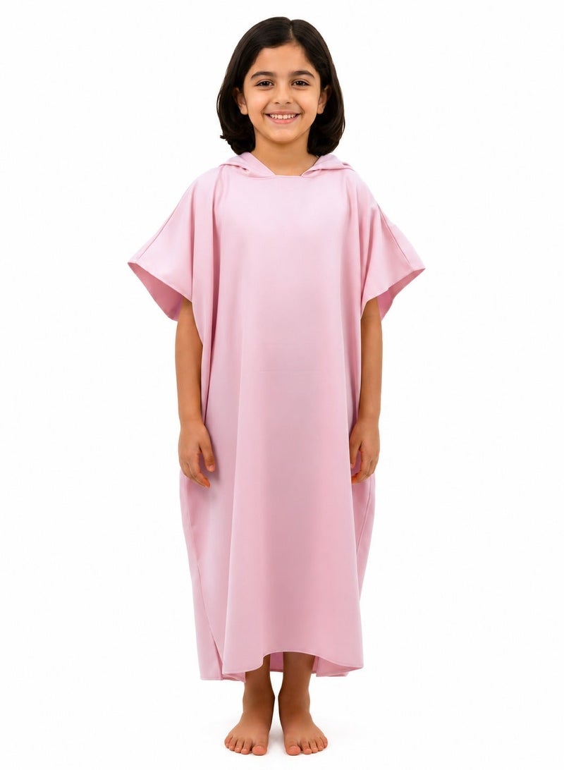 ldeen Premium kids bathrobe made from high quality microfiber highly absorbent with quick dry feature featuring an elegant design and compact size packaged in a stylish bag to be your child’s perfect companion anytime. - Image 1