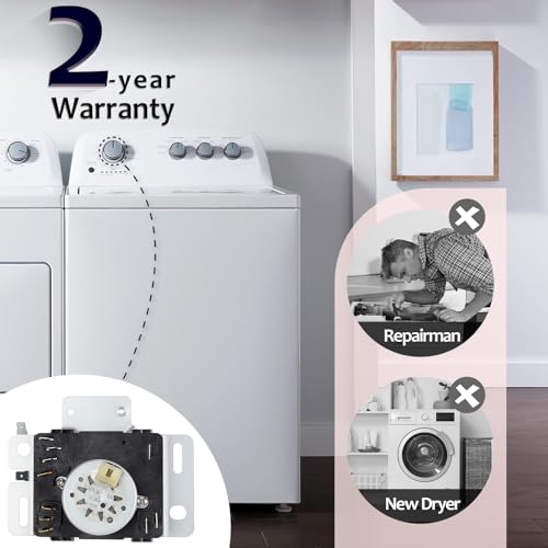 suplife WPW10436303 W10436303 Dryer Timer Compatible with Whirlpool, Maytag, Amana, WED4616FW0, WED4850HW0, 4KWED5700JW0, OEM 230V Dryer Timer Replacement for 418-618-20-B5, PS11754717, 60Hz, 2-Year Warranty - Image 5