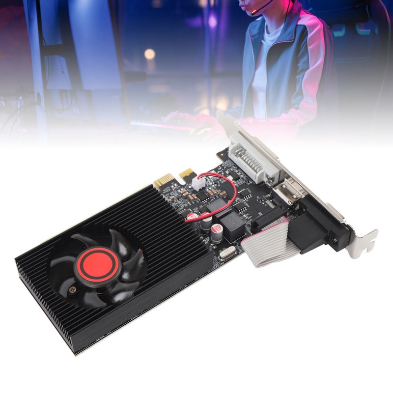 بطاقة رسومات GT610 1 جيجابايت DDR3 64 بت 500 ميغاهرتز 600 ميغاهرتز PCI Express 2.0 16X بطاقة فيديو ألعاب كمبيوتر لنظامات ويندوز 7 8 10 11 ولينكس - Image 3