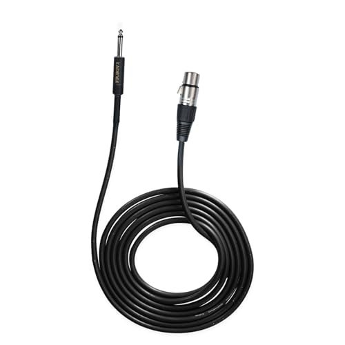 Kadence Mic Cable - Female XLR to Jack 6.35mm Microphone Cable - Mic Cord for Dynamic Microphone - 16.4 FT/ 5 Meters - Image 2