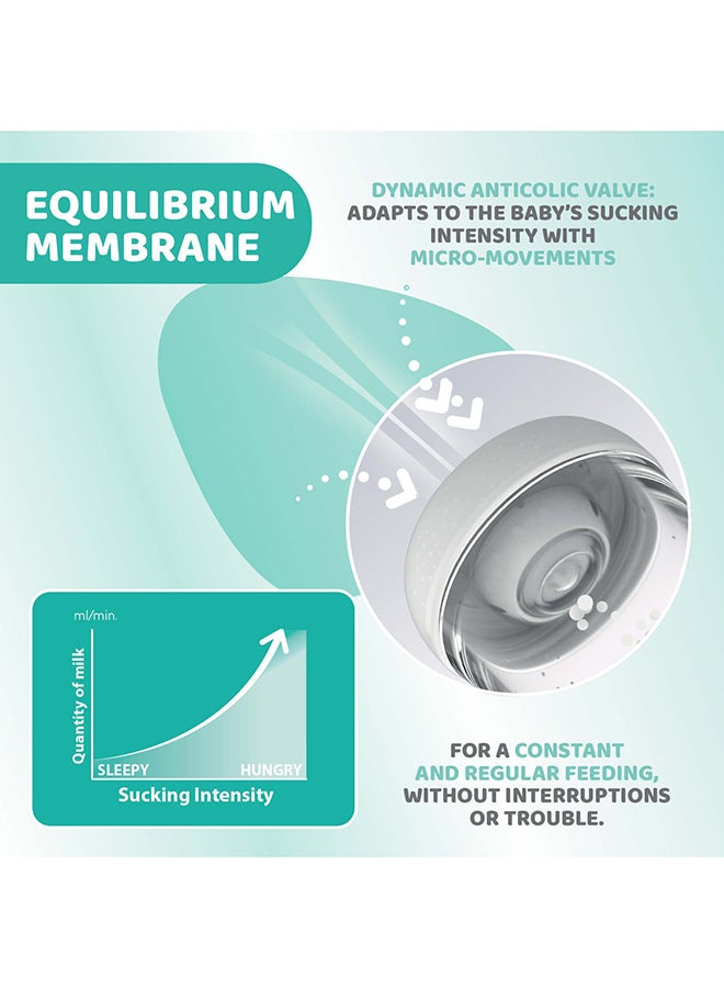 Chicco Perfect 5 Feeding Bottle 300ml Fast Flow 4m+ Silicone, Pink - Image 5