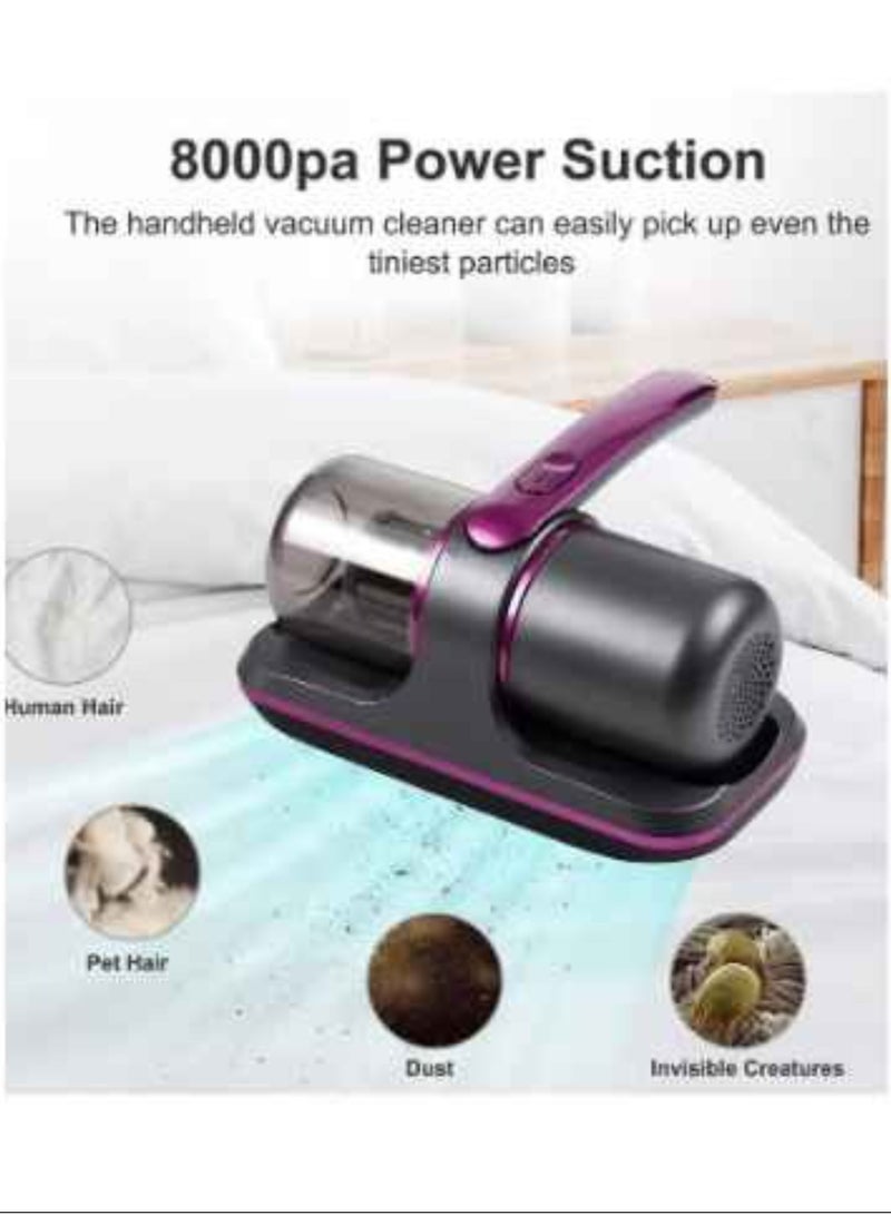100W Handheld Cordless Vacuum Cleaner Strong Suction For Bed Mattress Pillow Sofa Carpet Cleaning - Image 4