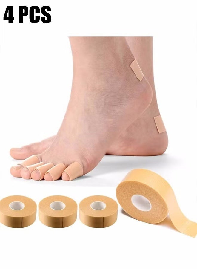 با لوف 4 لفات من لاصق حماية القدم، شريط تثبيت الكعب، شريط لصق حماية الكعب، وسادة لمنع الفقاعات والاحتكاك، شريط لصق الكعب للرجال والنساء - Image 1