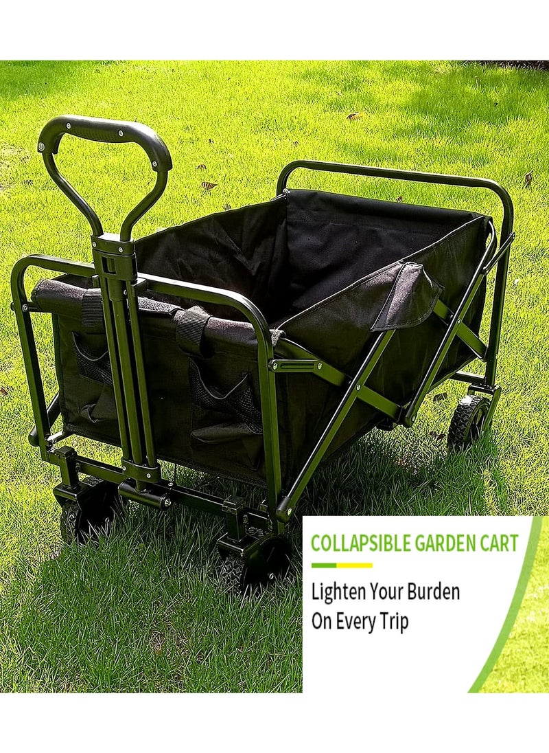 PENG GENERAL Collapsible Folding Outdoor Utility Wagon-Black  - Image 3