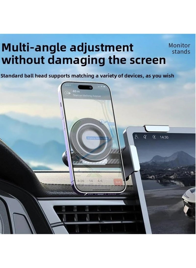 PULUZ Magnet Phone Mount ，Phone Mount for Magsafe Most Mobile Phones., Strongest Magnetic Power Adjustable Car Phone Holder - Image 3