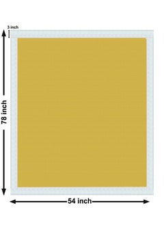 Bianca BIANCA Vinyl PVC Dining Table Cover Easy to Clean Table Cloth -1Pc 4-6 Seater (Classic-Clear) Polka Dot-Yellow  - Image 4