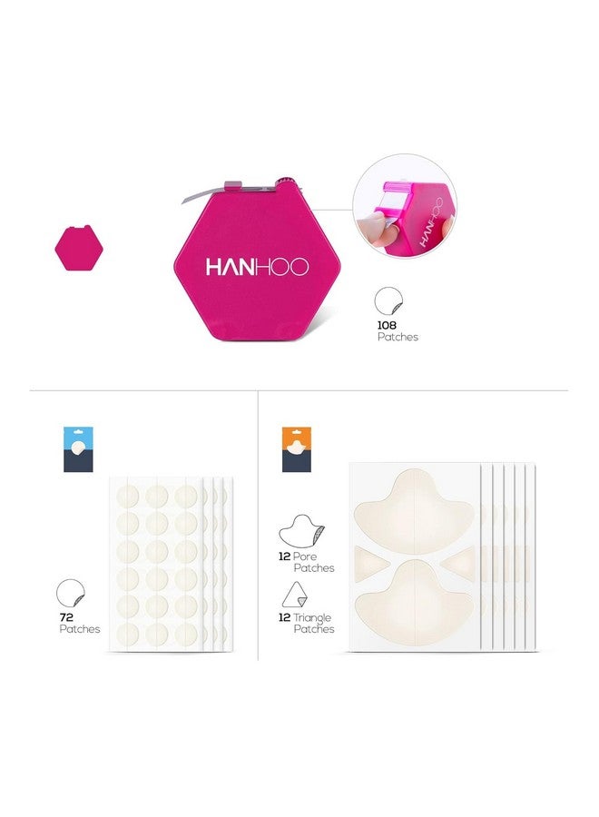 HANHOO Tzone Pore Patch On The Go Blemish Patch And Extra Strength Blemish Patch Bundle Hydrocolloid Patches For Blemishes Oily Tzone And Blackheads 204 Total Blemishes Patches - Image 2