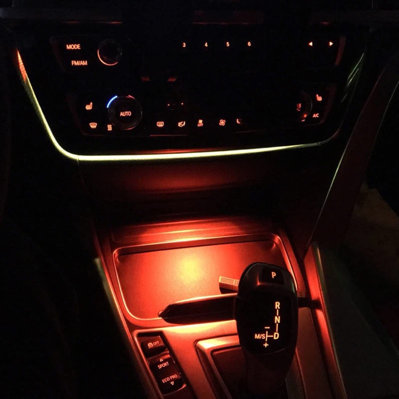 Jaronx Compatible with BMW LED Console Ambient Light for 1' F20 F21, 2' F22 F23, 3' F30 F31 F80, 4' F32 F33, Center Console Ambient Lights LED with Dual Color Lighting - Image 1