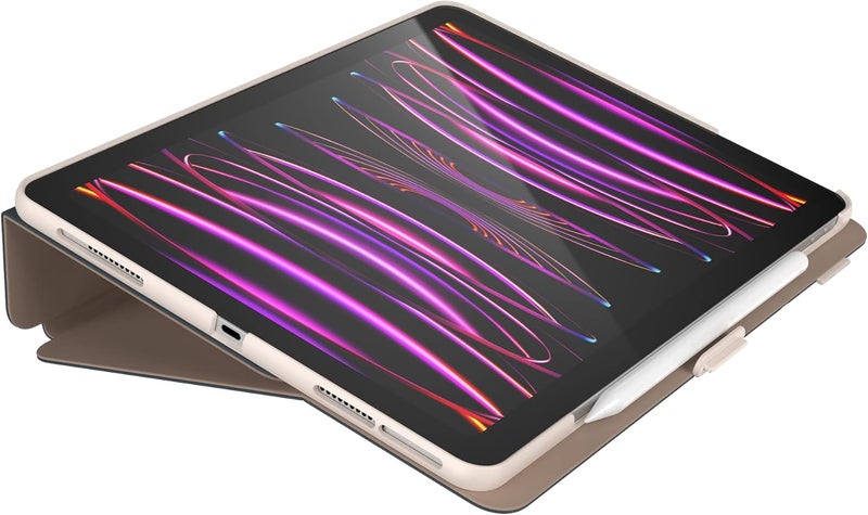 Speck Case For Ipad Pro 6Th Generation 12.9 Inch Drop & Camera Protection, Slim Multi Range Stand, Apple Pencil Holder Almond Milk/Mocha/Charcoal - Image 5