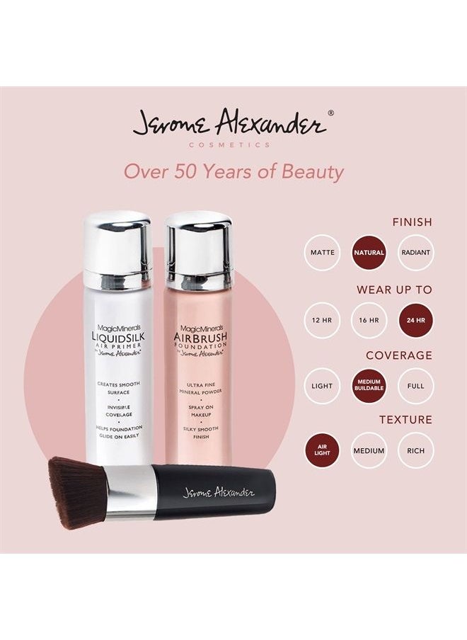 Jerome Alexander MagicMinerals AirBrush Foundation by Jerome Alexander – 3pc Spray Makeup Set with Anti-aging Ingredients for Smooth Radiant Skin (3 Piece Set, Medium)  - Image 4