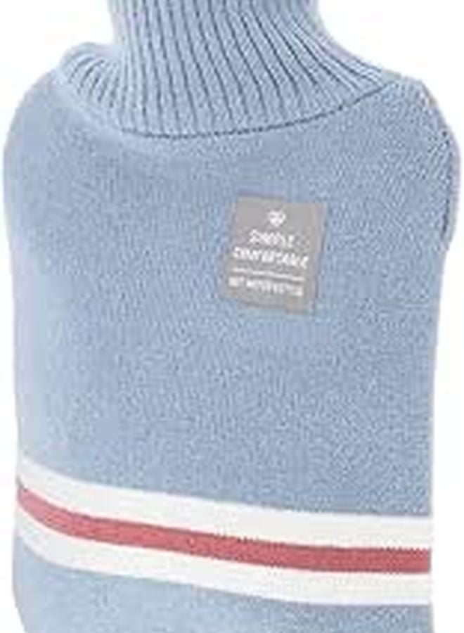 Large Hot Water Bottle 1000ml with Knit Cover for Winter Warmth and Pain Relief - Image 1