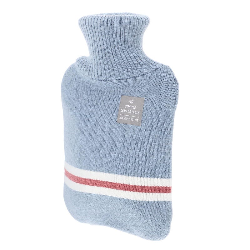 Large Hot Water Bottle 1000ml with Knit Cover for Winter Warmth and Pain Relief - Image 2