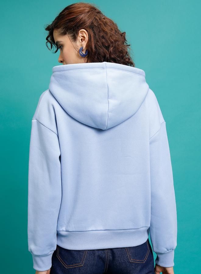 Tokyo Talkies Slogan Print Dropped Shoulder Hoodie by Styli  - Image 3