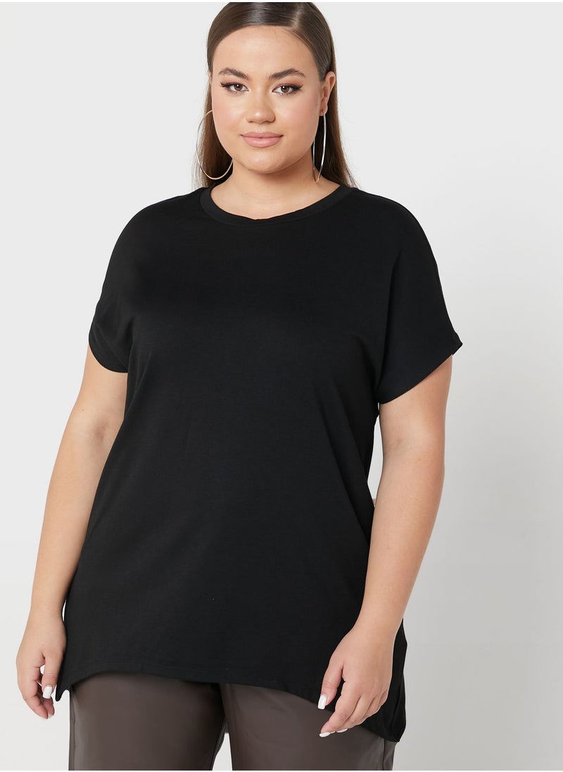 Only Carmakoma - Crew Neck Knitted Top - Image 1
