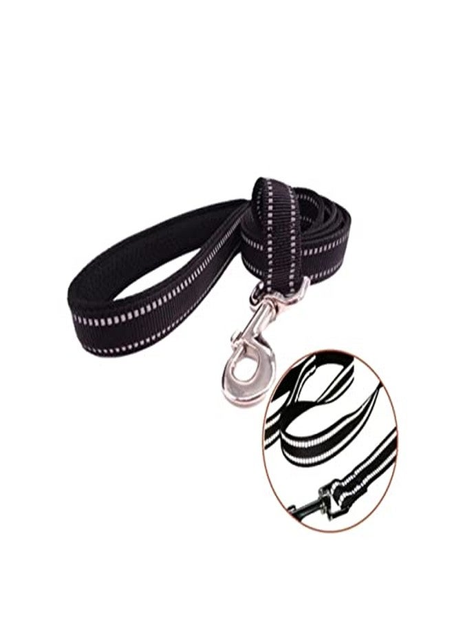 Petlicious & More® Reflective Dog Collar Leash Set | Medium Dog Collar Leash Set | Large Dog Collar Leash Set Adjustable Collar Leash Set (Color - Black) - Image 2