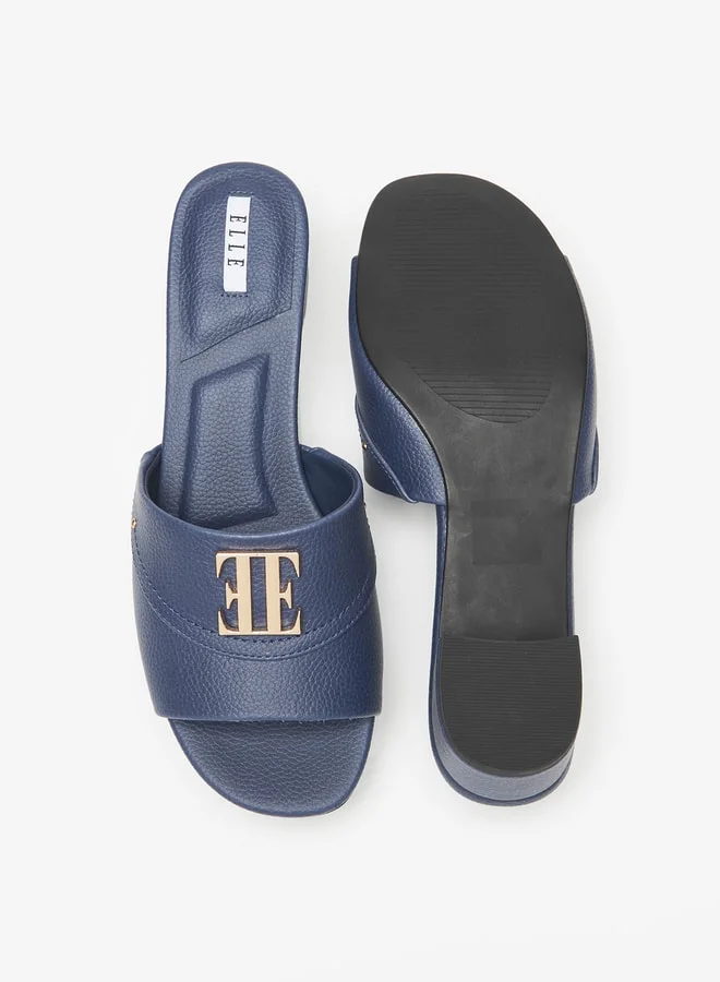 ELLE Women Slip On Sandals with Block Heels