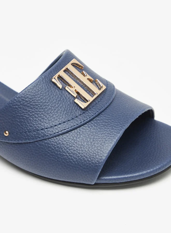 ELLE Women Slip On Sandals with Block Heels