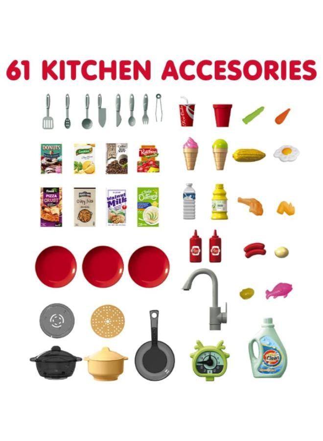 Children's kitchen consists of 64 pieces and size 75*48 cm - Image 4