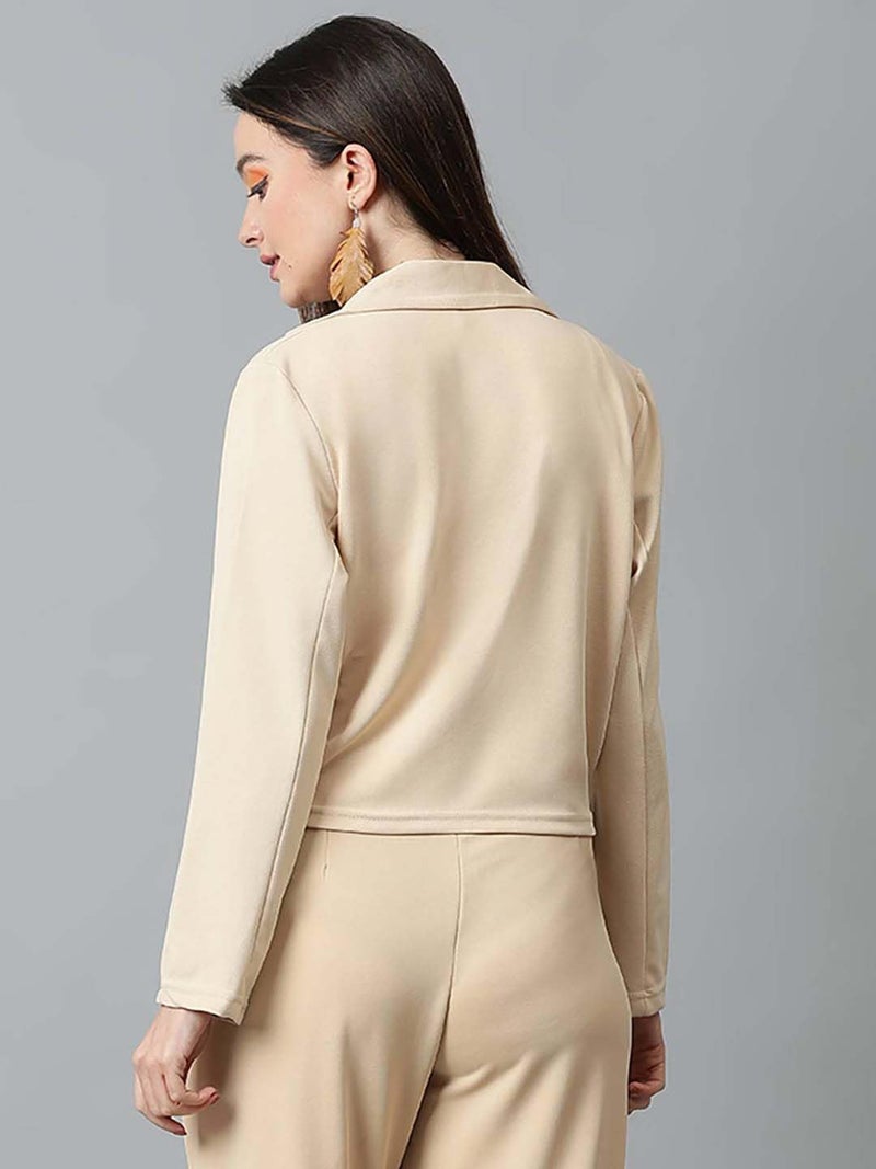 KOTTY Women's Solid Single Breasted Casual Blazer - Image 4