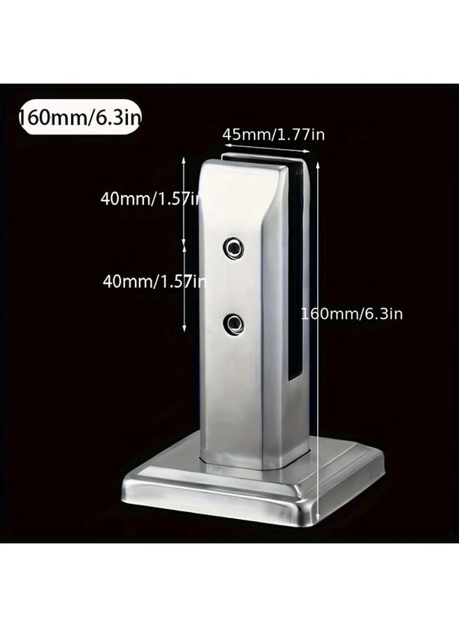 1pc Heavy Duty Stainless Steel Glass Spigot Clamp For Pool Fence Balcony Railing - Image 4