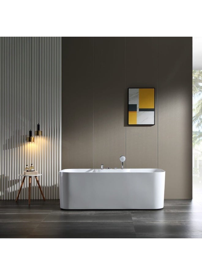 DANUBE HOME Milano Monro Acrylic Freestanding Bathtub - Image 1