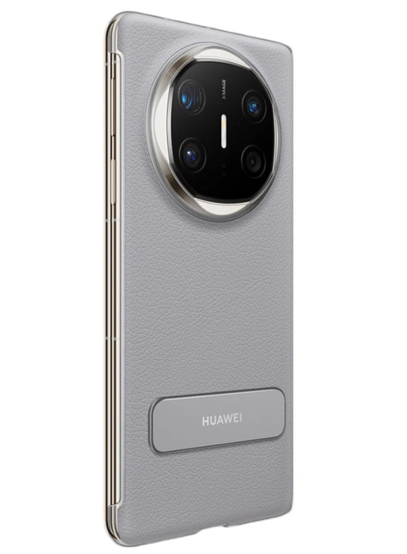 HUAWEI For Huawei Mate X6 Rotating Bracket Luxury Business Plating Leather Case for Huawei MateX6 Screen Protection Phone Cover Grey - Image 3