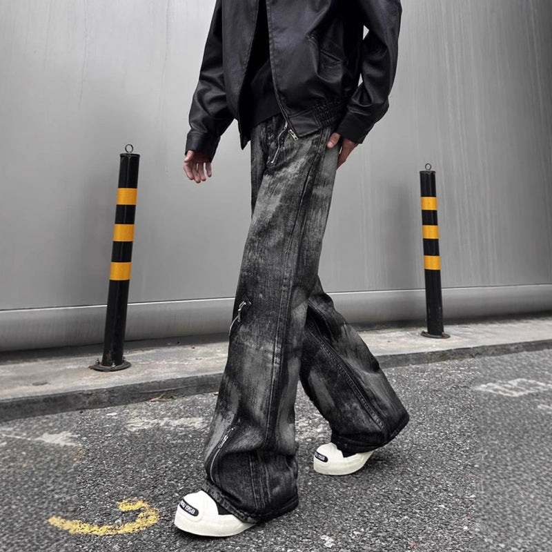 Unisex Classic Denim Jeans Loose Fit Daily Outdoor Wear - Image 3