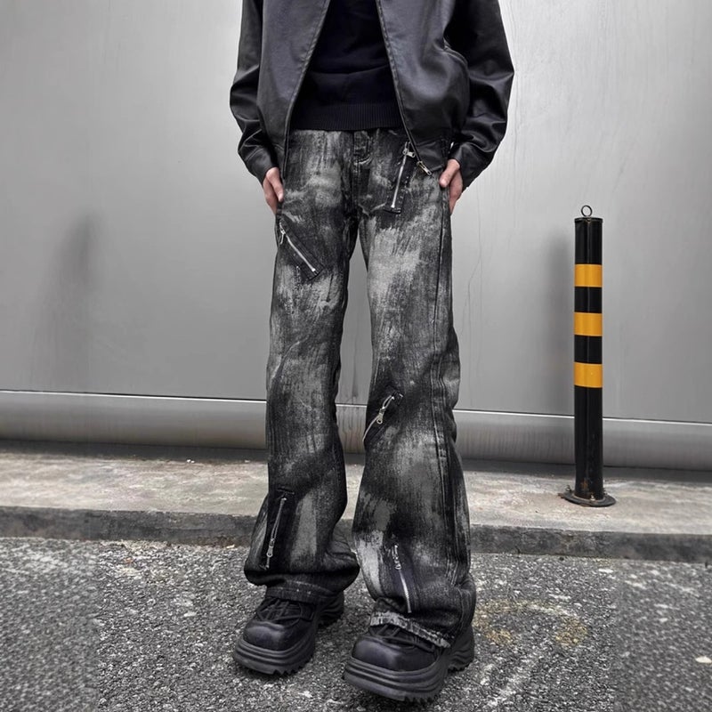 Unisex Classic Denim Jeans Loose Fit Daily Outdoor Wear - Image 4