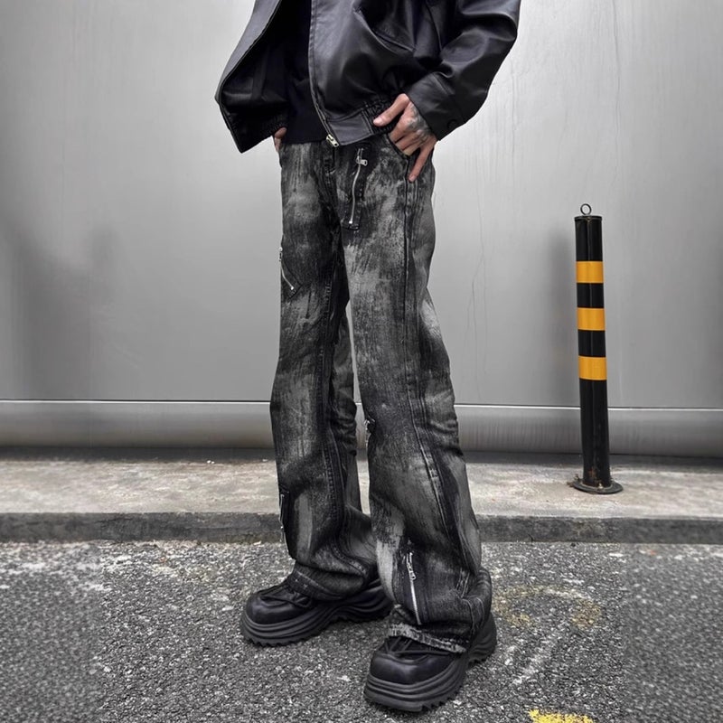 Unisex Classic Denim Jeans Loose Fit Daily Outdoor Wear - Image 2