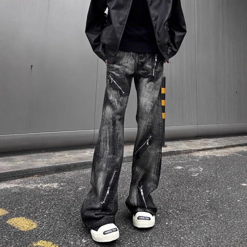 Unisex Classic Denim Jeans Loose Fit Daily Outdoor Wear - Image 5