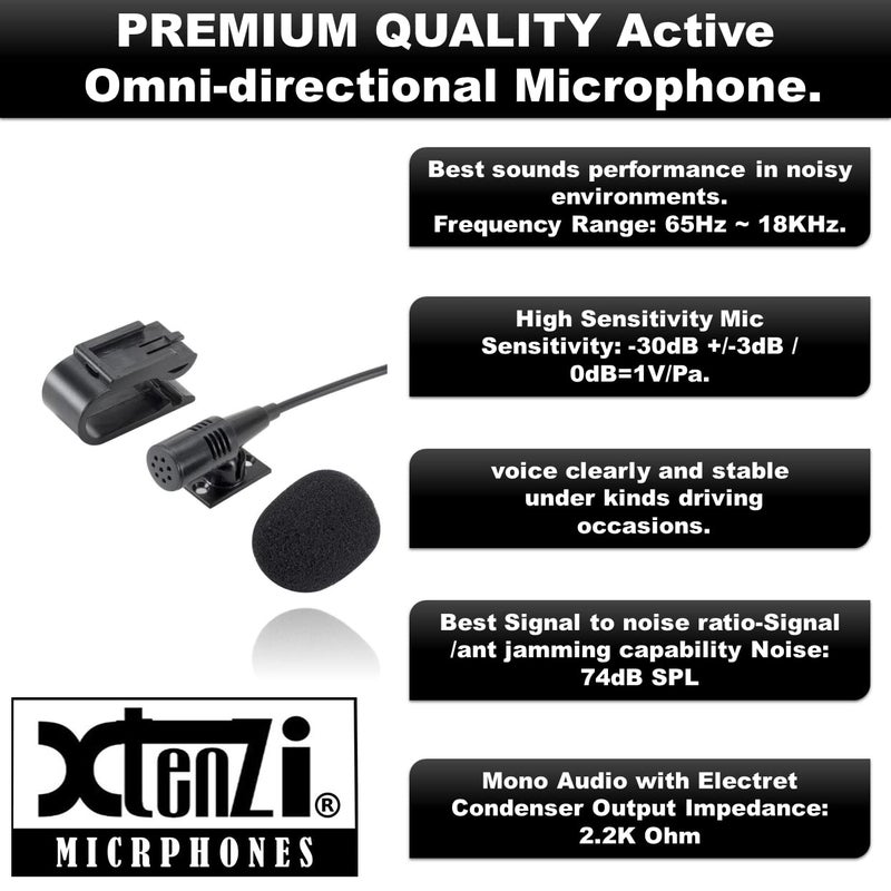 Xtenzi External Microphone Mic Assembly Compatible with Sony Xplode Car DVD Navigation MEX BT - 91505 - Image 4