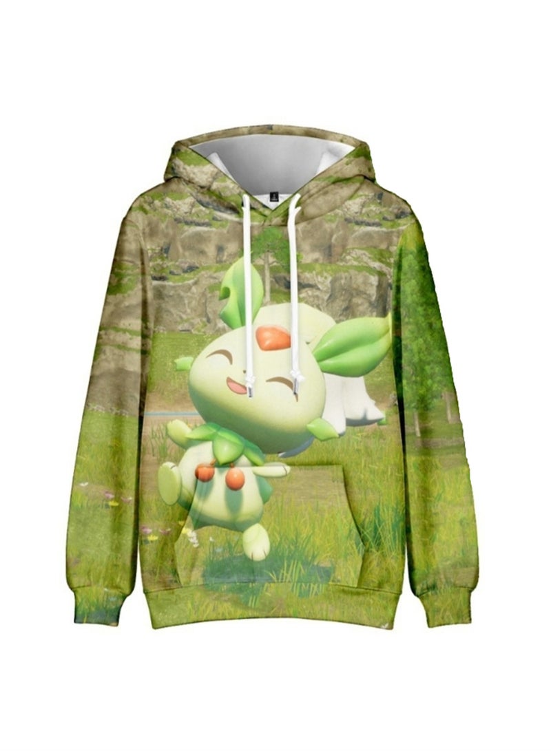 Palworld Phantom Pallu 3D digital print street trend hooded sweatshirt for Adults and Children - Image 1
