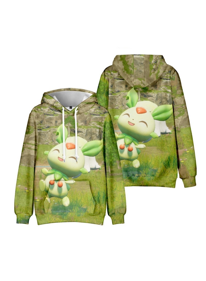 Palworld Phantom Pallu 3D digital print street trend hooded sweatshirt for Adults and Children - Image 3