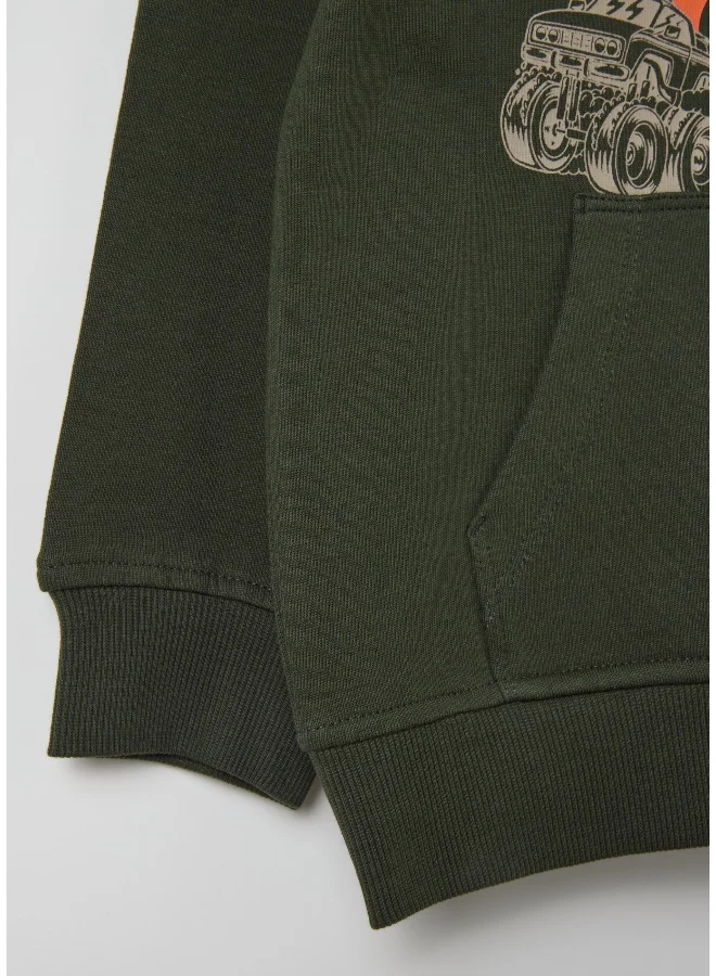 Ovs Sweatshirt with hood and ''N. YORK CITYâ€ print