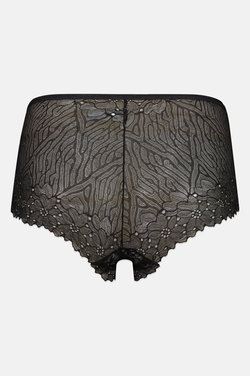 bebe Women 3 Pieces Textured Lace Boyshort, Multicolor - Image 3
