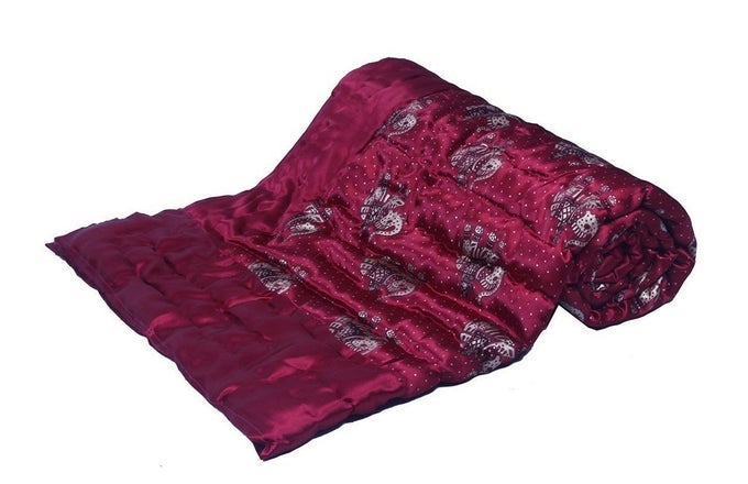 TRADITIONAL FAMOUS JAIPURI BEAUTIFUL FLORAL PRINT IN MULTI PINK JAIPURI RAJAIRAZAIQUILT DOUBLEDOUBLE BED QUILTCOMFORTERAC QUILTAC COMFORTER